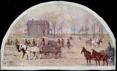 The Ogden Residence after the Fire of 1871, 1900